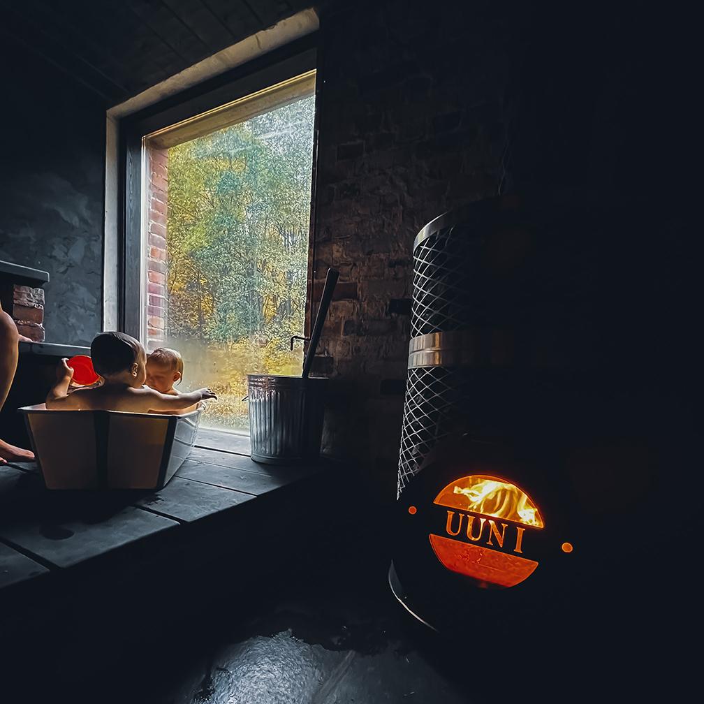 IKI wood-burning sauna heater